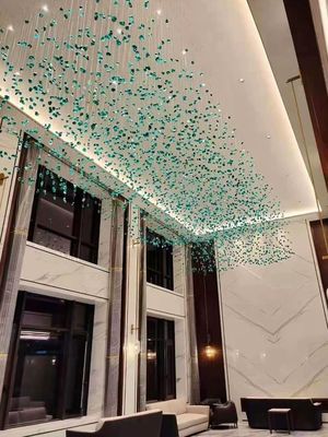 Custom Hanging Lights Staircase Long Luxury 110V Led Honeycomb Light Deformable Hanging Modular Light