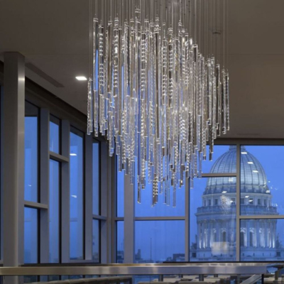 Nordic Hanging LED Lamp Lighting G9 Glass Chandelier For Indoor Lighting