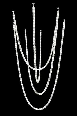 Modern Crystal Chandelier 6 M Pearl Necklace Chandelier Luxury For Living Room