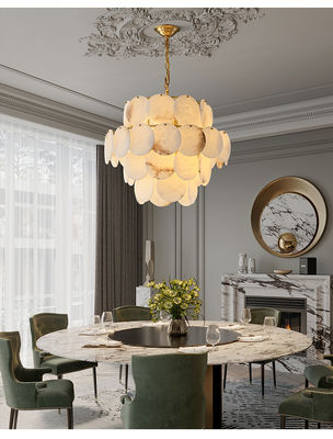 Living room marble chandelier designer bedroom dining room duplex villa hall lamps