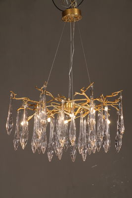 Home Decor Pendant Lamp Living Room Bedroom Villa Lobby Chandelier Tree Branch Crystal Latest Design American Style Elegant LED