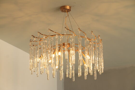 Modern Luxury Gold Chandelier for Kitchen & Wedding New Home Pendant Light with Remote Control Decorative Ceiling Lighting