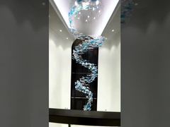 큰 거대한 거대한 사용자 정의 펜던트 조명 9500lm 요에 대한 조립식 빌라 럭셔리 펜던트 천장 조명