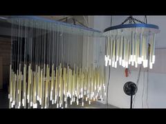 OEM LED 유리 꽃 천장 조명 부드러운 밝기 마모 방지 데모 보기