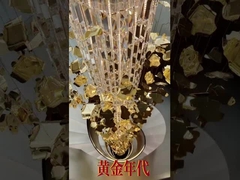맞춤형 조명 장착품 예술 유리 대형 로이어 캔들리어 조명 OEM ODM