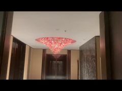 프랑스 스타일의 라이트 럭셔리 레트로 크리스탈 램프, 메인 홀과 게스트 홀, 큰 캔들리어