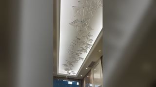 현대 럭셔리 LED 펜던트 램프 거실 Led 장식 샹들리에 펜던트 조명 간단한 나비 교수형