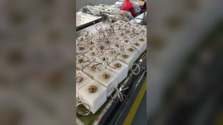 흰색 알라바스터 윙링 램프