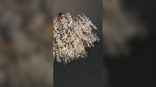 고급 호텔을 위한 우아한 흰색 목련 샹들리에