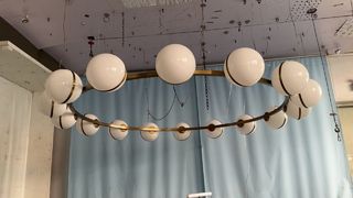 LED 에너지 절약 유리 펜던트 램프 식당 레스토랑 샹들리에 25-30M2