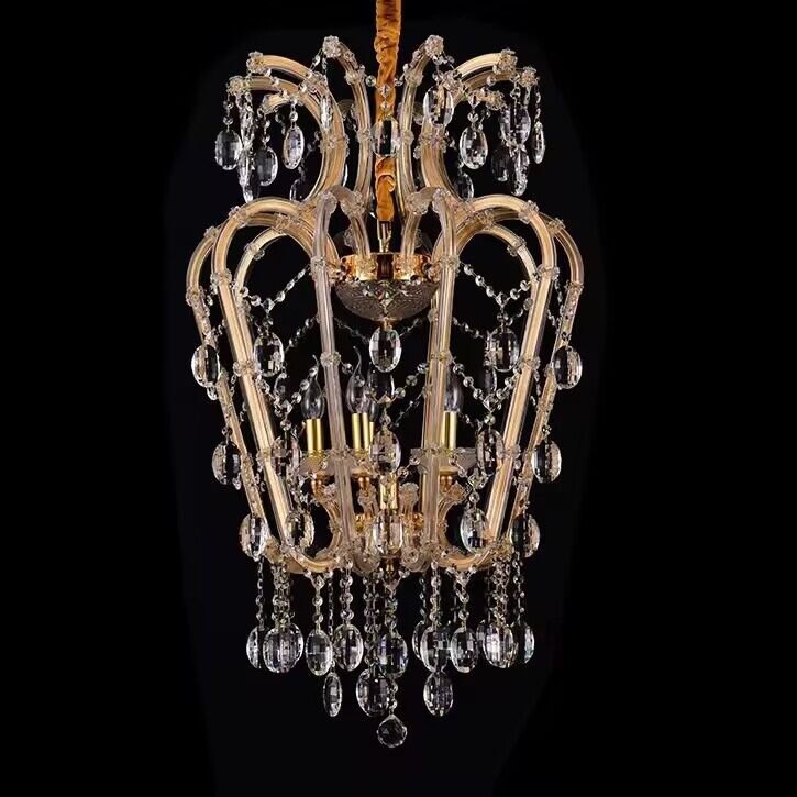 Classical European Crystal Candle Chandelier High End 220-240V for Luxury Villa Hall