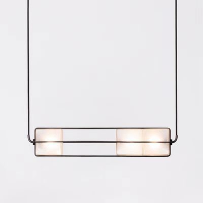크리스탈 샌드 화이트 LED 천장 조명 24W 48W 72W 바 카페 사용자 지정 펭던트 조명