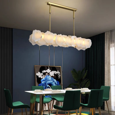 LED 현대 직사각형 럭셔리 펜던트 조명 장치 15 - 20m2