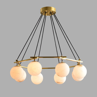현대 둥근 알라바스터 Pendant Light 연구실 거실 식실 예술 서식 트렌디 장식 촛불