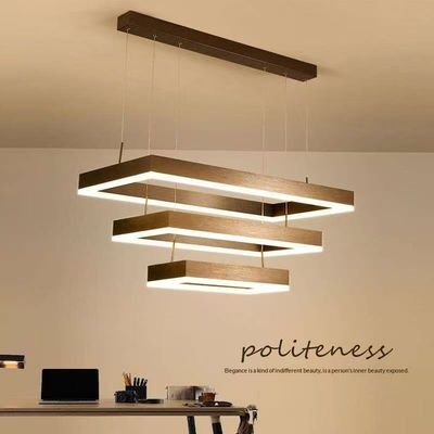 3층 작은 거실 Led Chandelier 현대 단순 직사각형 노르딕 조명 홀 레스토랑 바 힐링 조명