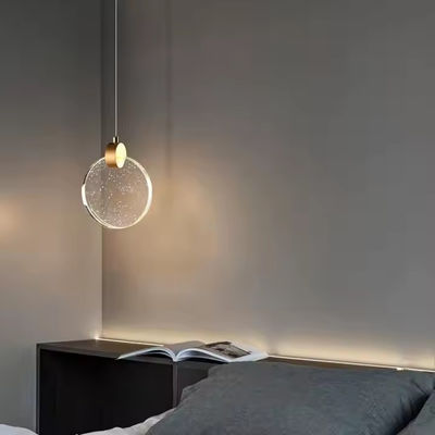 현대 둥근 크리스탈 거실 홈 장식 Led Pendant Light 호텔 거실 계단