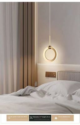 미니멀리즘 원형 Pendant Residence Decorative Simple Modern Lamps Hotel Restaurant Dining Bedside Cafe Bar Chandelier Light 소형 램프 호텔 레스토랑 식사 침대 옆 카페 바 램프 라이트