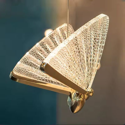 현대 럭셔리 LED Pendant Lamp 주방 Led Decor Chandeliers Pendant Light 단순 나비 매달린 빛