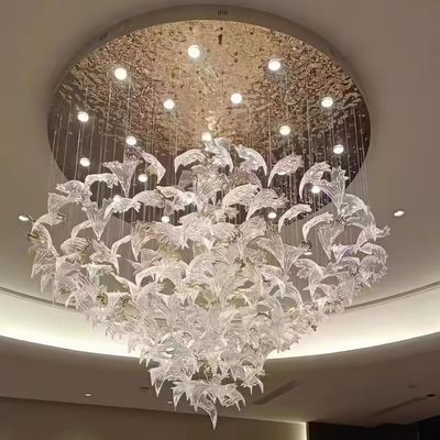 호텔 로비 콕스컴 모양의 사다리 홀 프론트 데스크 쇼핑몰 미용실 보석 가게 유리 예술 디코 사다리