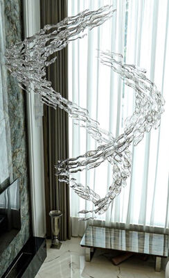 모던 패션 쉐이드 프로젝트 샹들리에 유리 샹들리에 조명 대형 호텔 연회장 조명