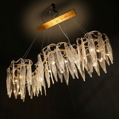 하이엔드 클럽 맞춤형 Pendant Chandelier Light Custom Bronze Crystal Hanging Fixture Lounge